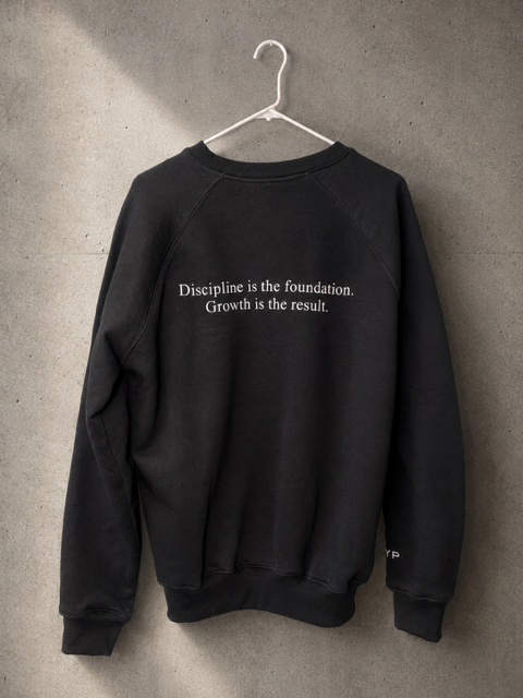 Heavyweight Signature Black Crewneck