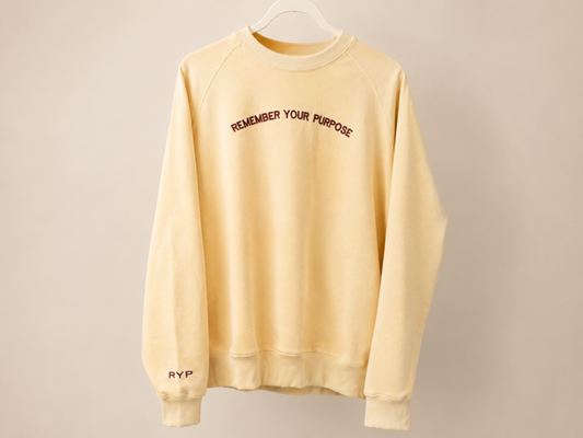 Heavyweight Signature Cream Crewneck